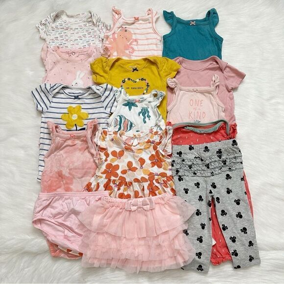 6 Months Baby Girl Summer Clothes LOT - Picture 1 of 9